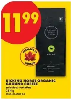 No Frills Kicking Horse Organic Ground Coffee offer