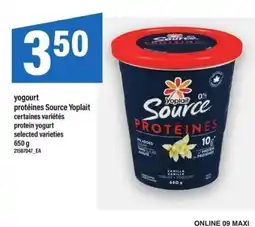 Maxi Yoplait source protein yogurt offer