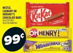 Metro Nestle, Cadbury or Hershey's chocolate bars offer
