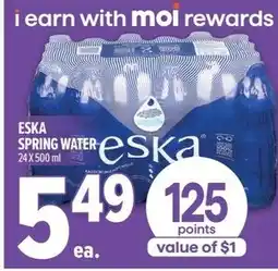Metro eska spring water offer