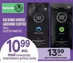Metro Fairtrade kicking horse ground coffee offer
