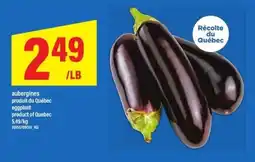 Maxi aubergines offer