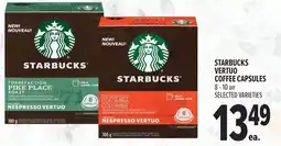 Metro Starbucks nespresso vertuo coffee capsules offer