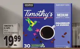 Metro Timothy's k cups offer
