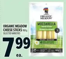 Metro Organic meadow mozzarella cheese sticks offer