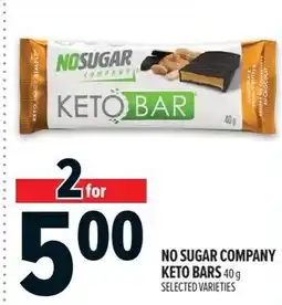 Metro No Sugar Company Keto Bars offer