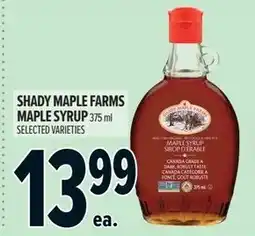 Metro Shady maple farms maple syrup offer