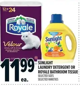 Metro Sunlight laundry detergent or Royale bathroom tissue offer