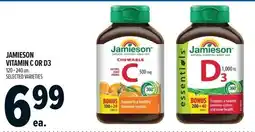 Metro Jamieson vitamin c or d3 offer