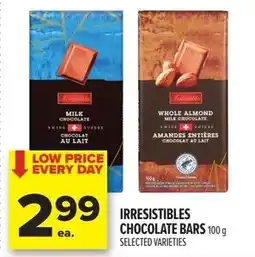 Metro Irresistibles chocolate bars offer