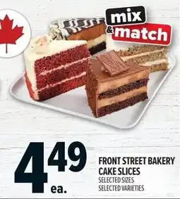 Metro Front Street Bakery cake slices offer
