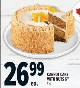 Metro Carrot cake with nuts 6" offer
