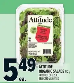 Metro Attitude organic salads offer