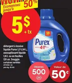 Maxi Purex detergent à lessive liquide offer