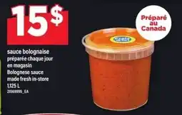 Maxi Bolognese sauce offer