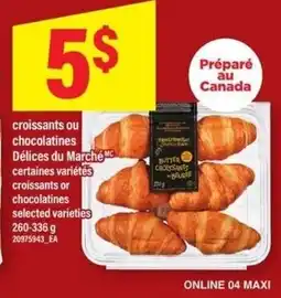 Maxi Delices du Marche croissants or chocolatines selected varieties offer