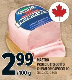 Metro Mastro prosciutto cotto x-lean or capocollo offer