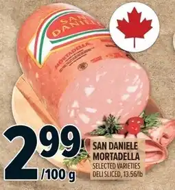 Metro San Daniele mortadella offer