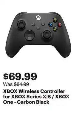 Best Buy XBOX Wireless Controller for XBOX Series X|S / XBOX One - Carbon Black offer