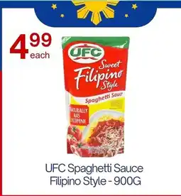 Lucky Supermarket UFC Spaghetti Sauce Filipino Style offer