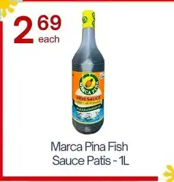 Lucky Supermarket Marca Pina Fish Sauce Patis offer