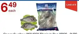 Lucky Supermarket Ocean Swallow Tilapia offer