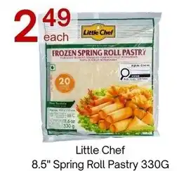 Lucky Supermarket Little Chef spring roll pastry offer