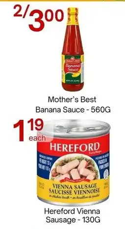 Lucky Supermarket Mother's Best Banana Sauce offer