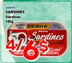 Marche Salaberry GEISHA SARDINES offer
