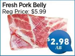 Blue Sky Supermarket Fresh Pork Belly offer
