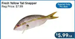 Blue Sky Supermarket Fresh Yellow Tail Snapper offer