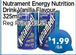 Blue Sky Supermarket Nutrament Energy Nutrition Drink Vanilla Flavour offer