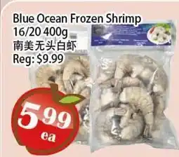 Food Depot Supermarket Blue Ocean Frozen Shrimp offer