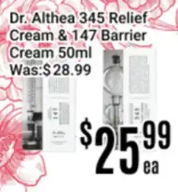 Nations Fresh Foods Dr. Althea 345 Relief Cream & 147 Barrier Cream offer