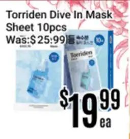 Nations Fresh Foods Torriden Dive In Mask Sheet 10pcs offer