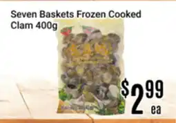 Nations Fresh Foods Seven Baskets Frozen Cooked Clam offer