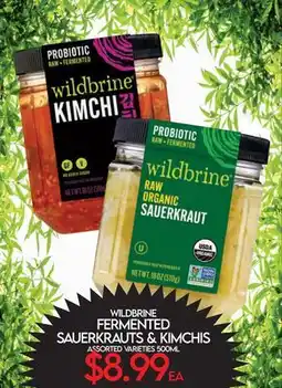 Fiesta Farms WILDBRINE FERMENTED SAUERKRAUTS & KIMCHIS offer