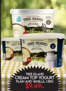 Fiesta Farms TREE ISLAND CREAM TOP YOGURT offer