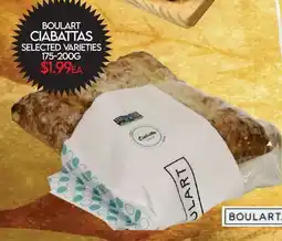 Fiesta Farms BOULART CIABATTAS offer