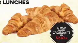 Fiesta Farms IN STORE BAKED CROISSANTS offer