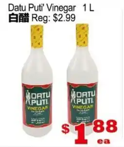 Yuan Ming Supermarket Datu Puti' Vinegar offer
