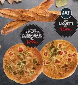 Fiesta Farms LEV BAGUETTE, ANGELS FOCACCIA offer