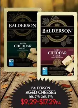 Fiesta Farms BALDERSON AGED CHEESES offer