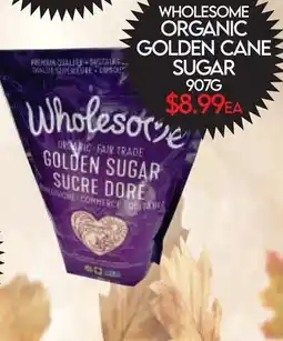 Fiesta Farms WHOLESAOME ORGANIC GOLDEN CANE SUGAR offer