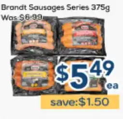 Oceans Fresh Food Market Brandt Sausages Series offer