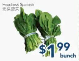 Oceans Fresh Food Market Headless Spinach offer