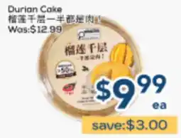 Oceans Fresh Food Market Durian Cake offer