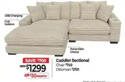Tepperman's Cuddler Sectional offer