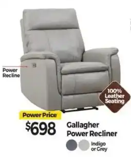 Tepperman's Gallagher Power Recliner offer