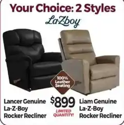Tepperman's La-Z-Boy rocker recliner offer